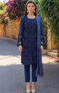 Motifz Deep Navy Blue Embroidered Lawn 3-Piece Suit