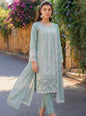 Mint Embroidered Lawn 3-Piece Suit by Motifz