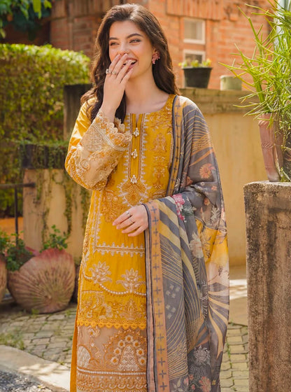 Motifz 3 Piece Embroidered Lawn Suit