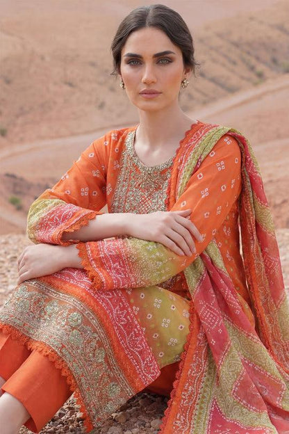 Motifz Printed Lawn 3-Piece Unstitched Suit