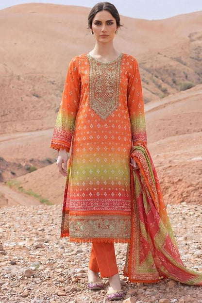 Motifz Printed Lawn 3-Piece Unstitched Suit