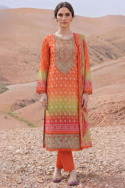 Motifz Printed Lawn 3-Piece Unstitched Suit