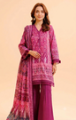 Nishat – Magenta Ikat Printed 3-Piece Suit
