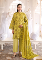 Nishat – Chartreuse Olive Printed 3-Piece Suit
